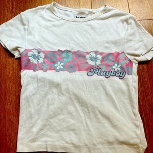 Playboy,white,pink,and blue shirt for sale